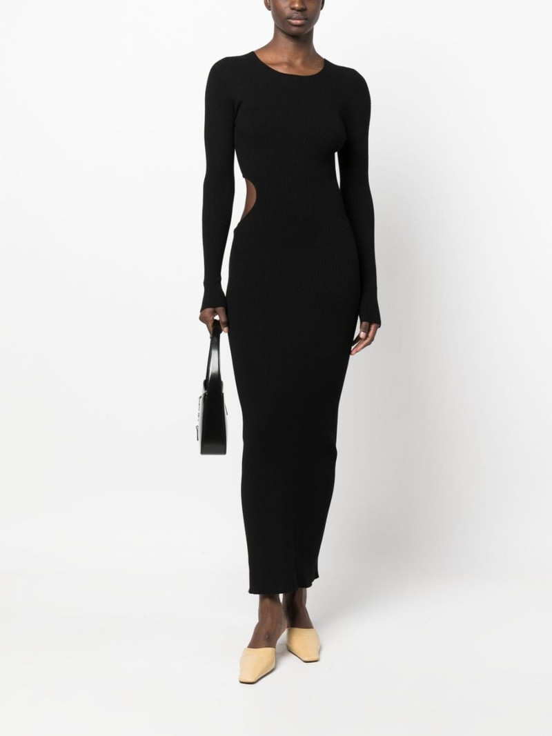 AERON cut-out rib-knit maxi dress outlook