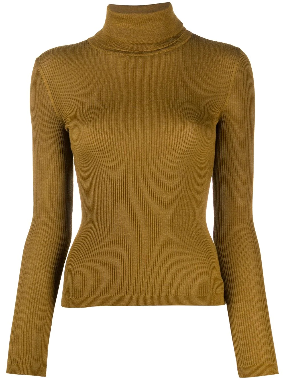 ribbed roll-neck jumper - 1