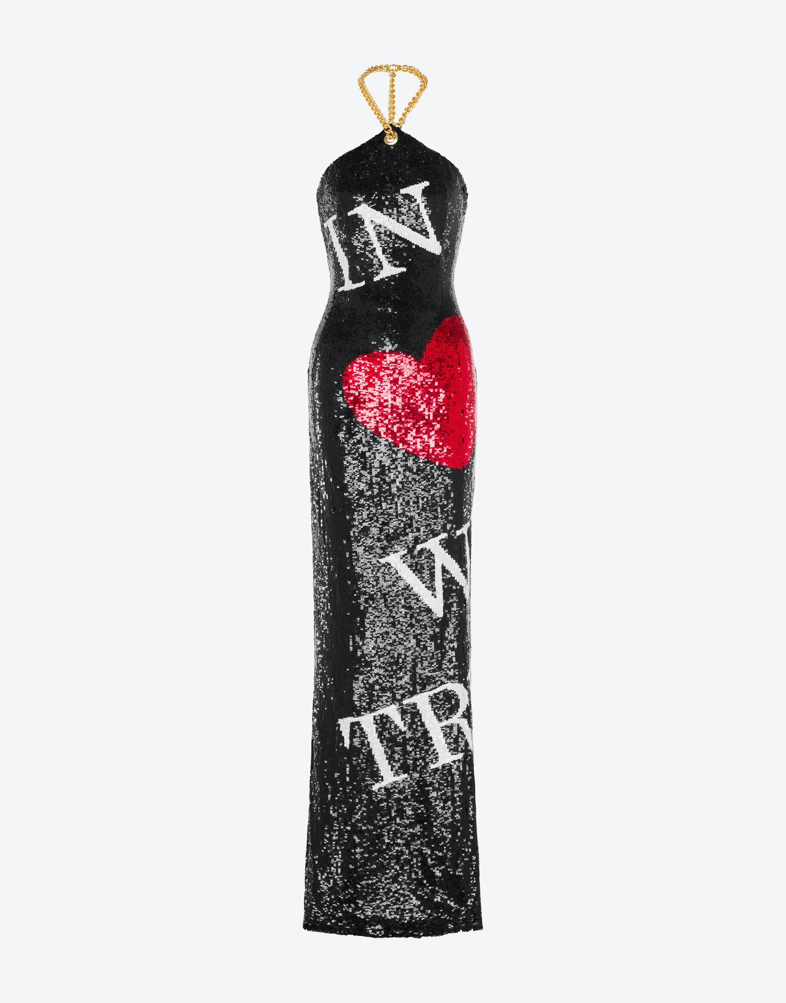 IN LOVE WE TRUST SEQUIN LONG DRESS - 1