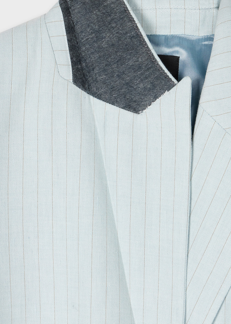 Paul Smith Women's Light Blue Pinstripe Suit outlook