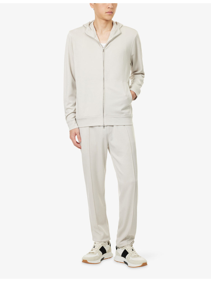 ORLEBAR BROWN Mathers Graphite Regular-Fit Wool Hoodie outlook