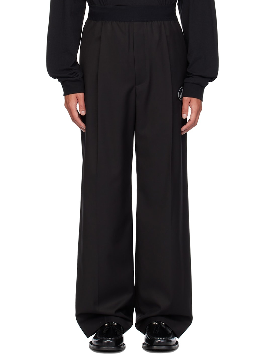 Black Logo Trousers - 1