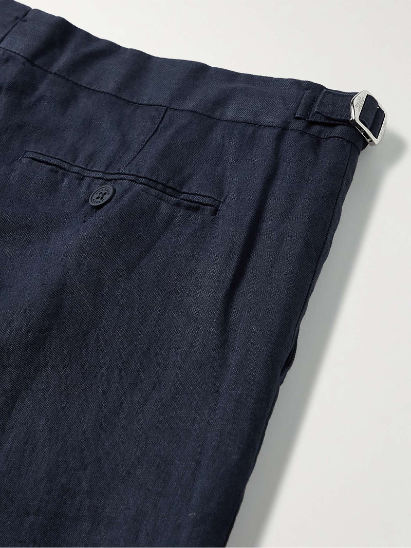 Griffon Slim-Fit Linen Trousers 5