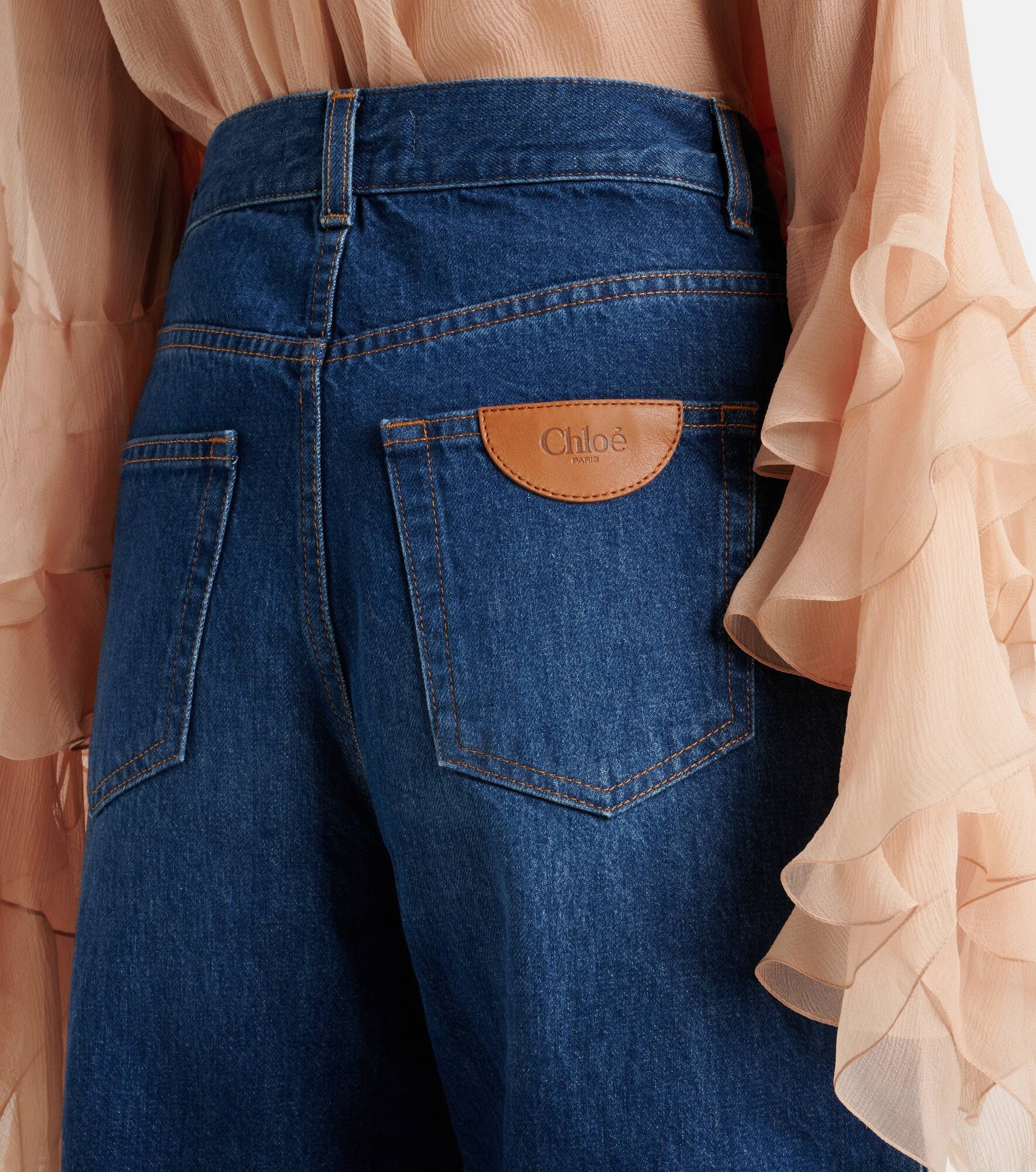 Mid-rise wide-leg jeans - 6