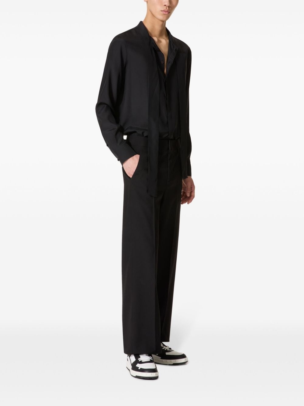 tailored straight-leg trousers - 2