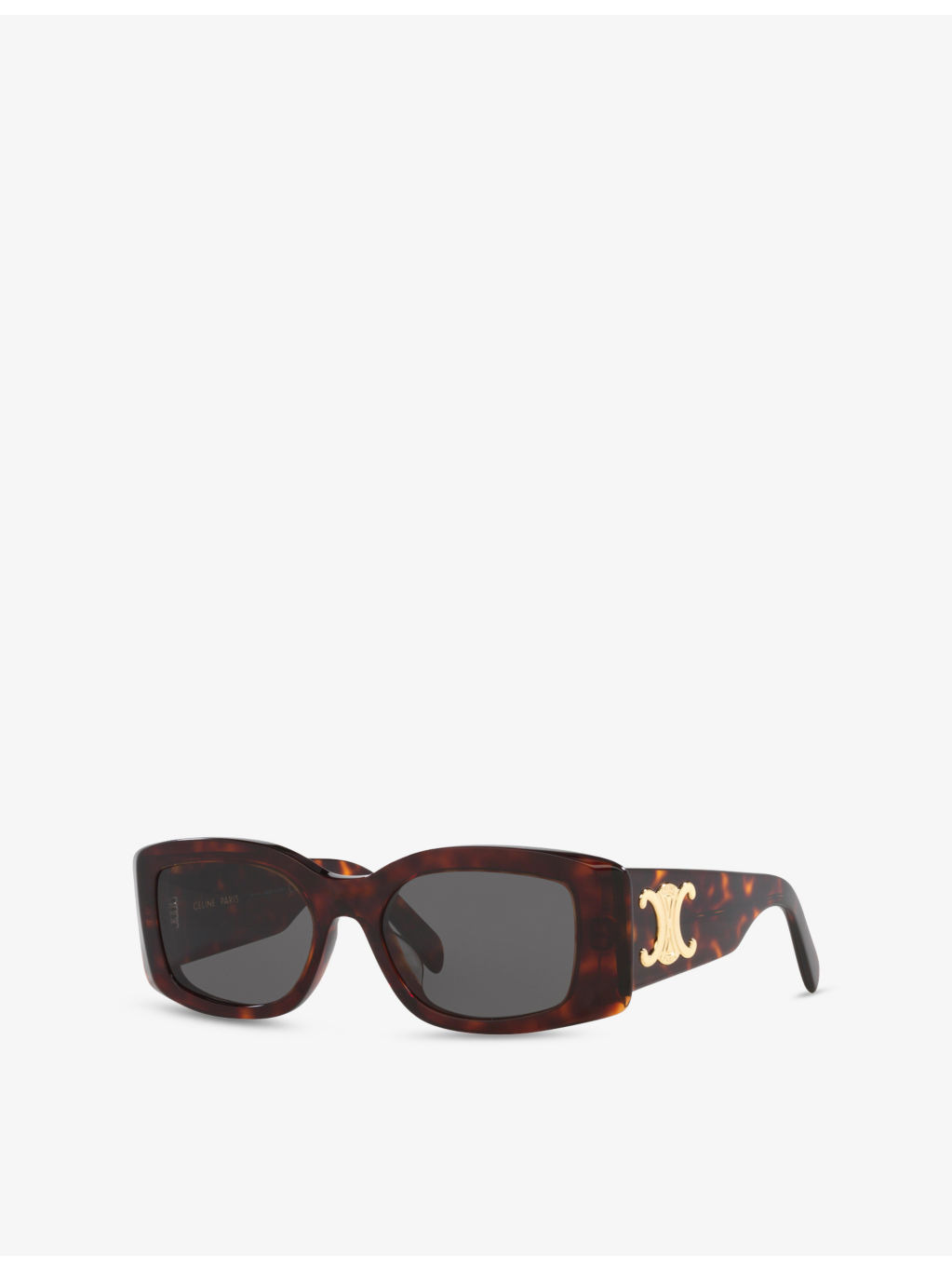 CL40282U Triomphe Rectangular-Frame Acetate Sunglasses - 2