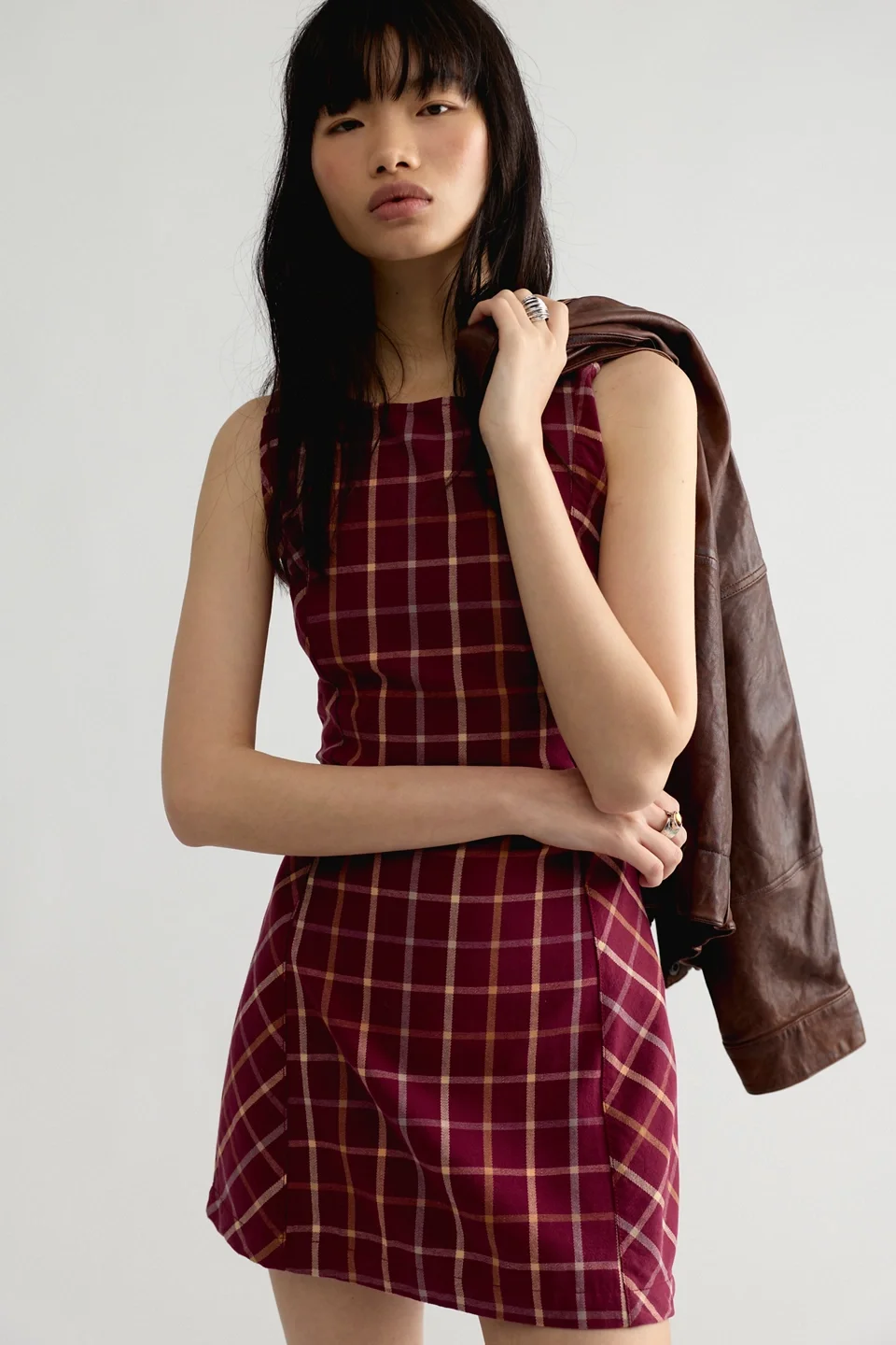 Atlas Plaid Mini Dress - 1