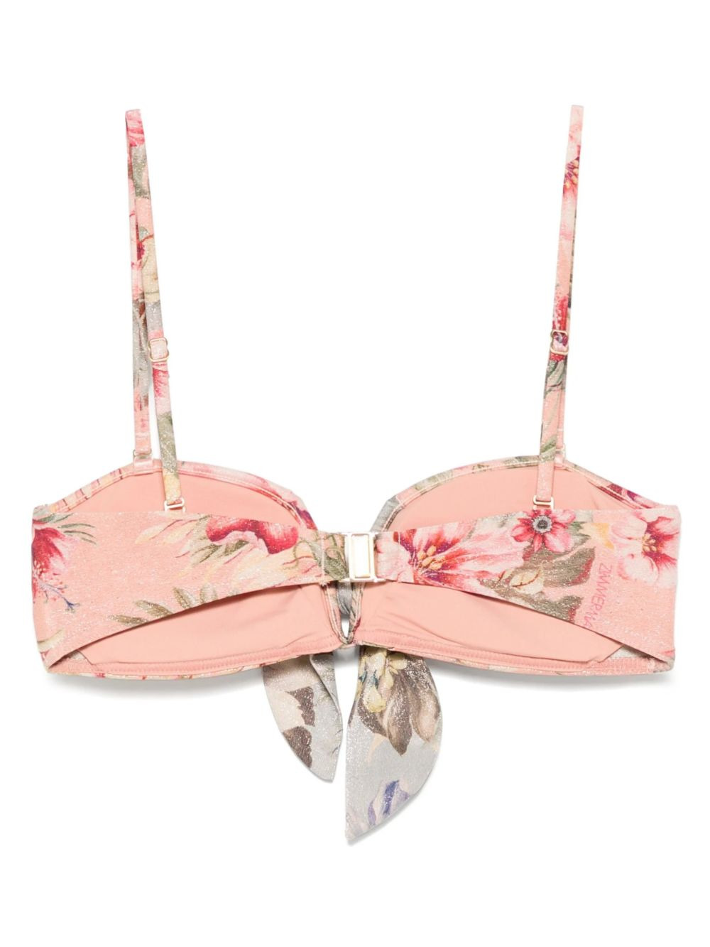 floral print bikini top - 2