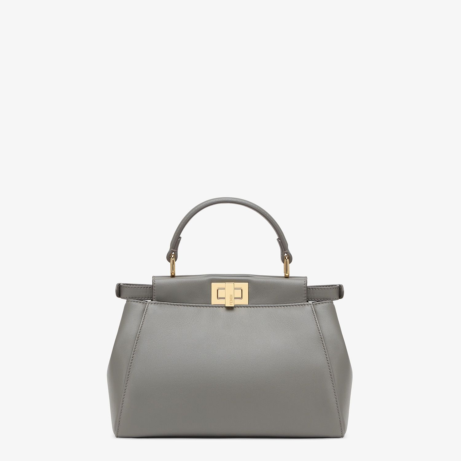 Gray nappa leather bag - 4