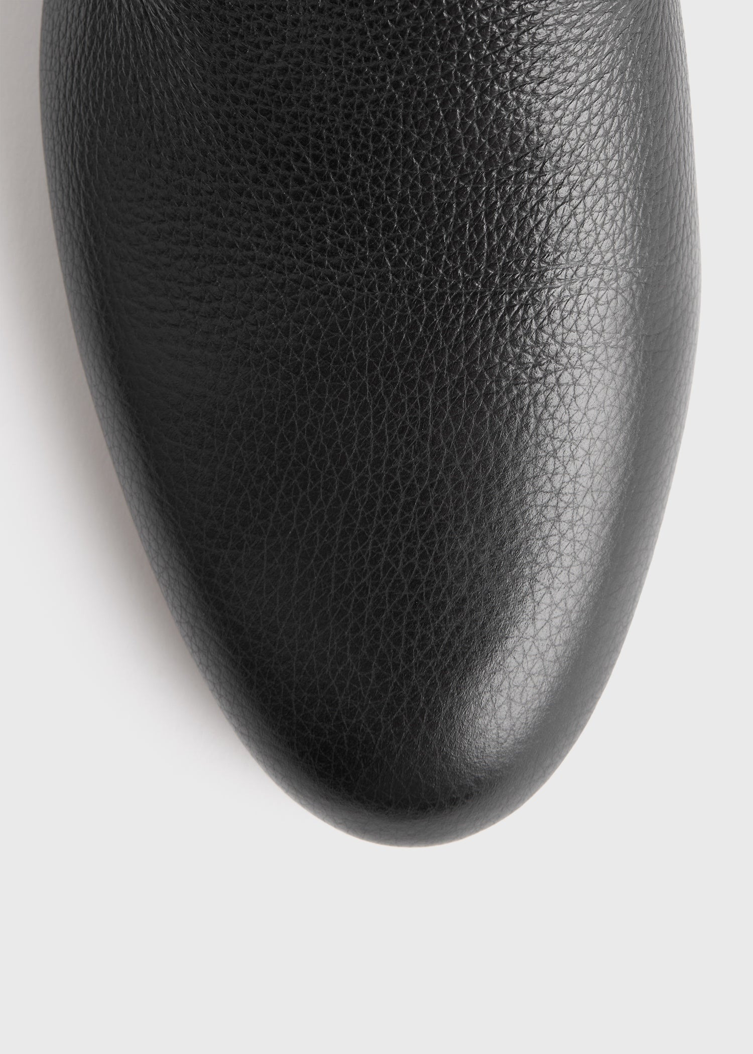 Grained-leather loafers black - 5