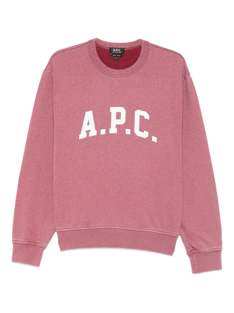 logo-print crew-neck sweater 1