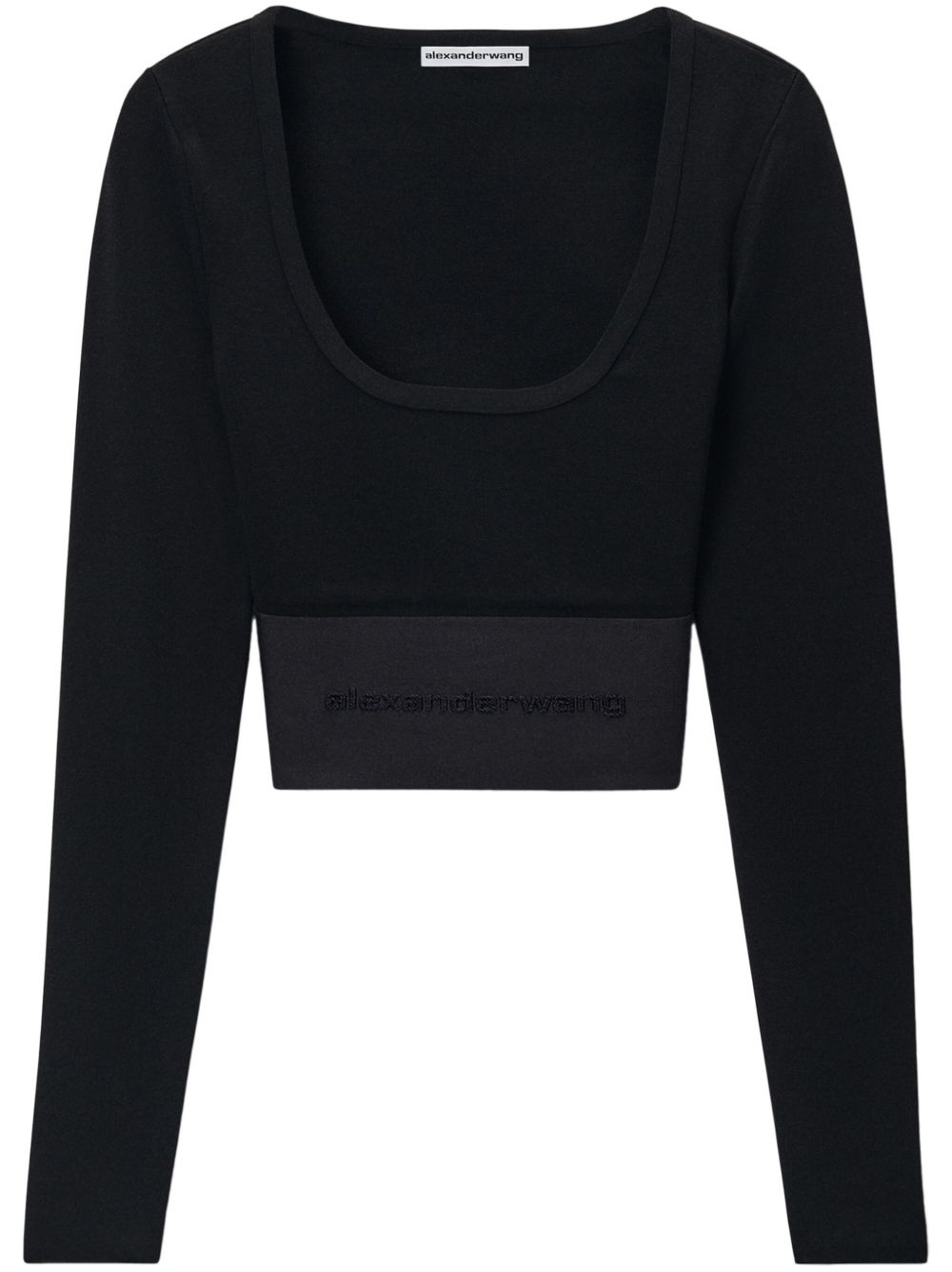 scoop-neck top - 1