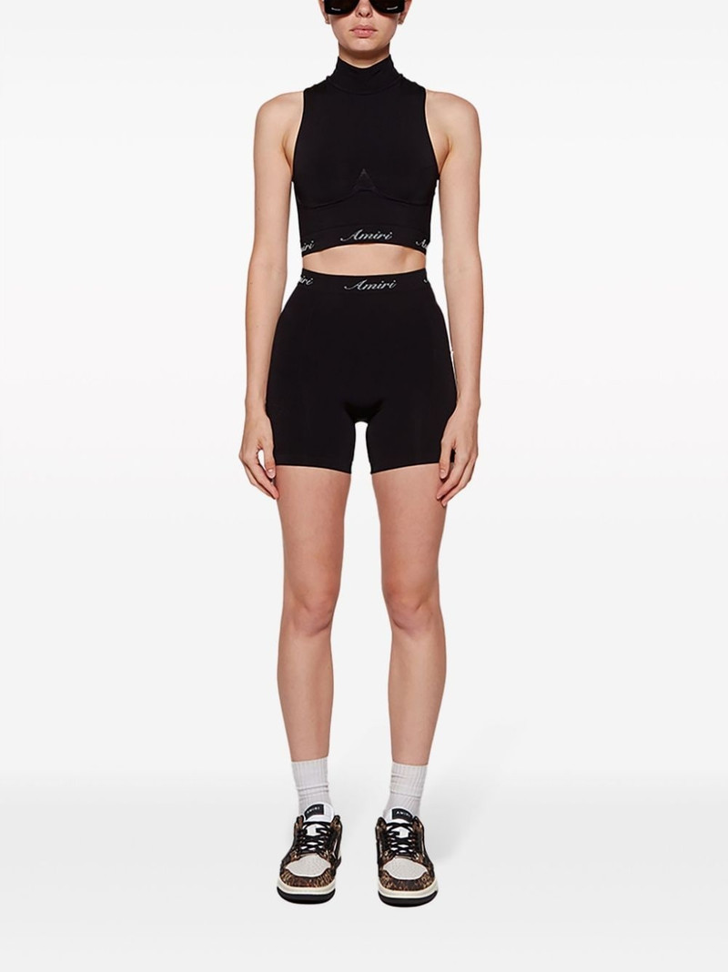 AMIRI logo-print crop top outlook