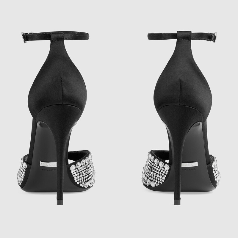 GUCCI Women's high heel sandals with crystals outlook