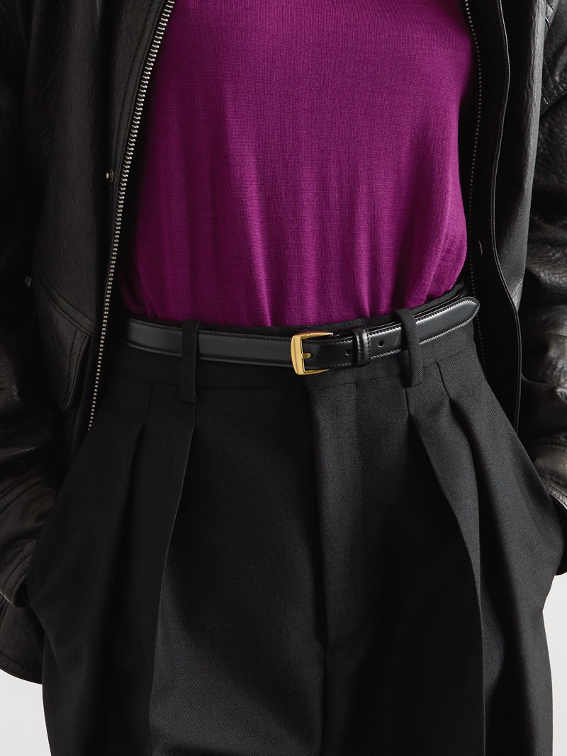 SAINT LAURENT Leather Belt outlook