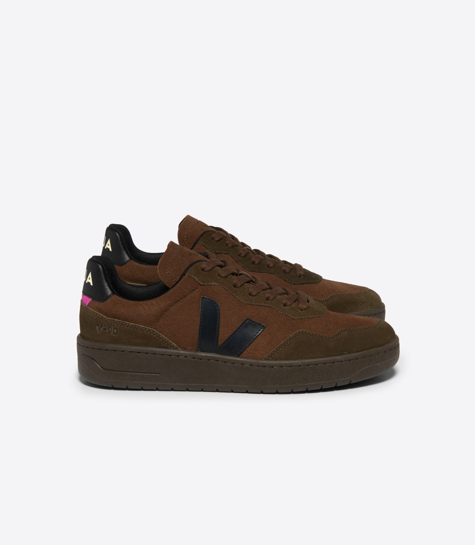 V-90 SUEDE WALNUT BLACK - 1