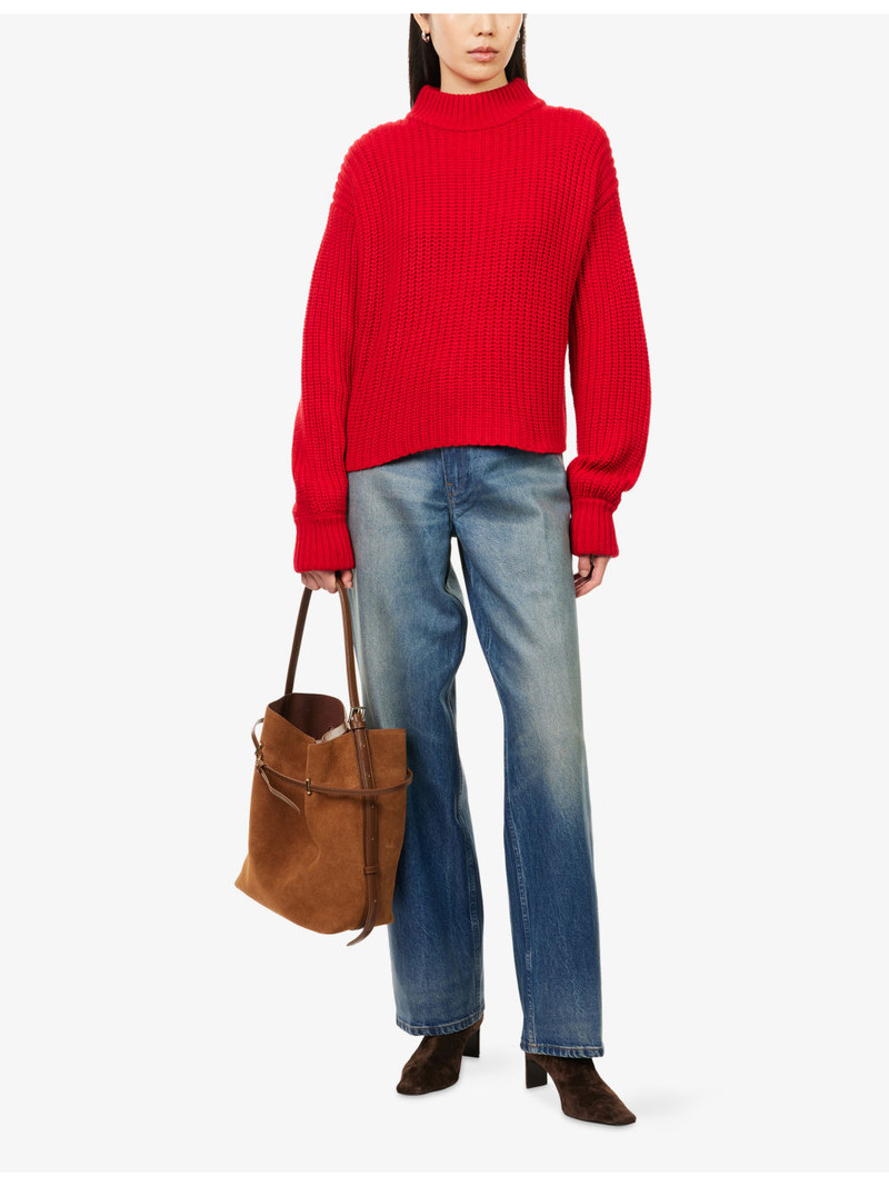 GOOD AMERICAN Chunky Mock-Neck Knitted Jumper outlook