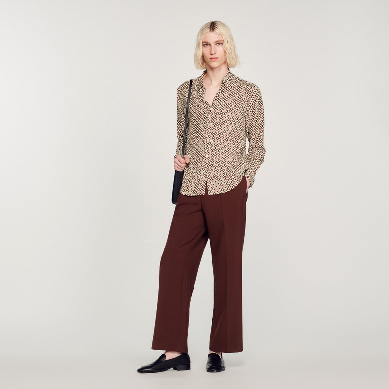 Sandro Printed flowing shirt outlook