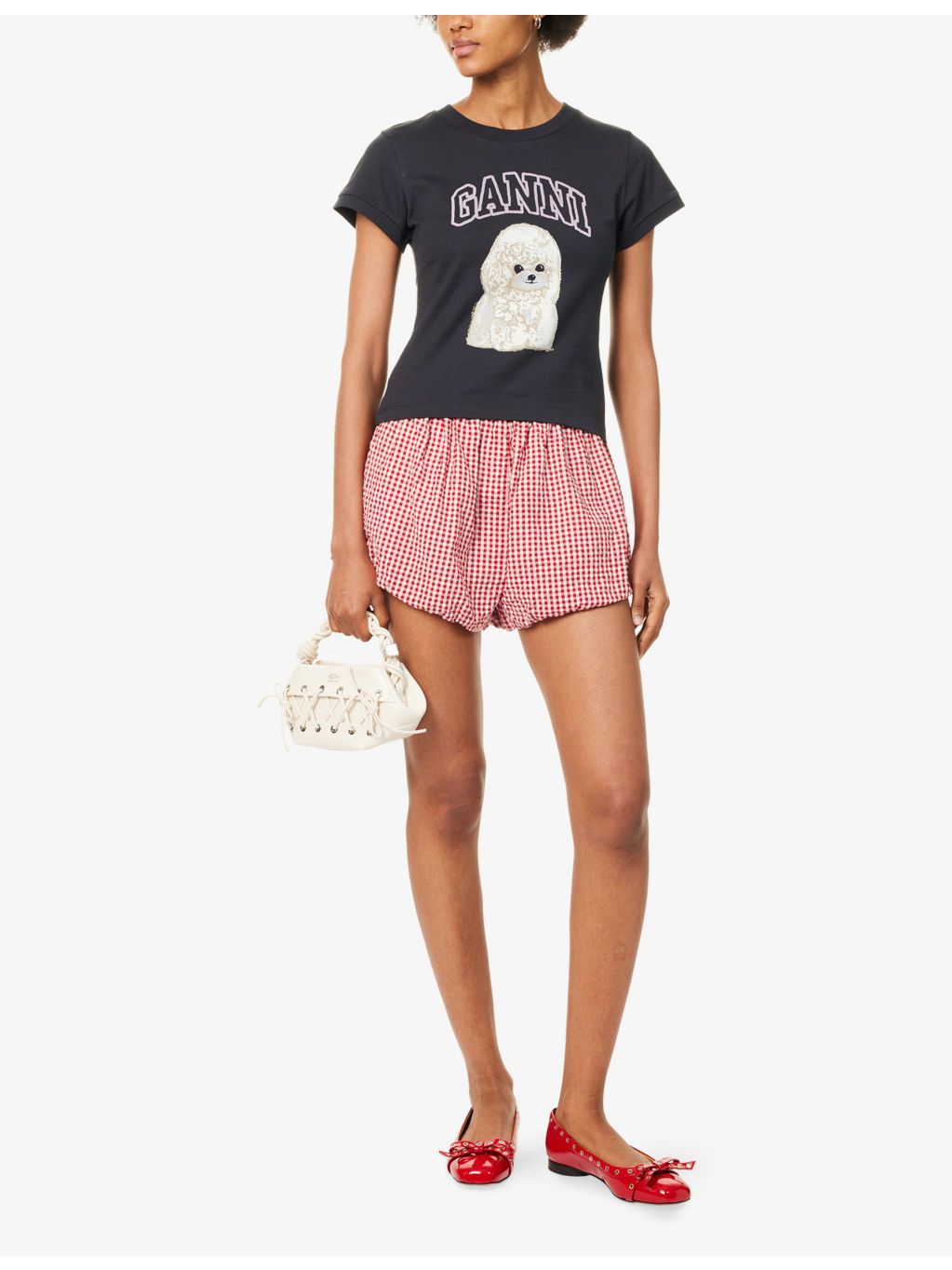 Poodle-Print Round-Neck Cotton-Jersey T-Shirt - 2