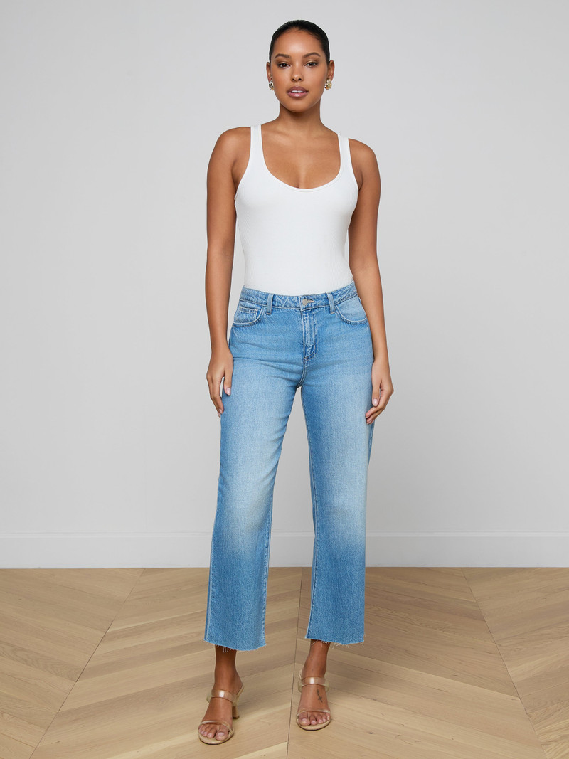 L'AGENCE Wanda Cropped Wide-Leg Jean outlook