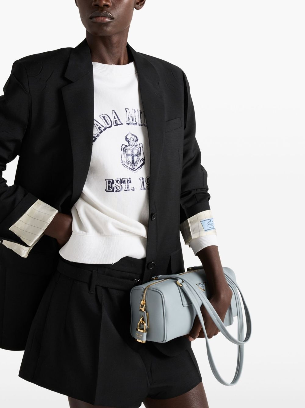 belted tailored shorts - 4