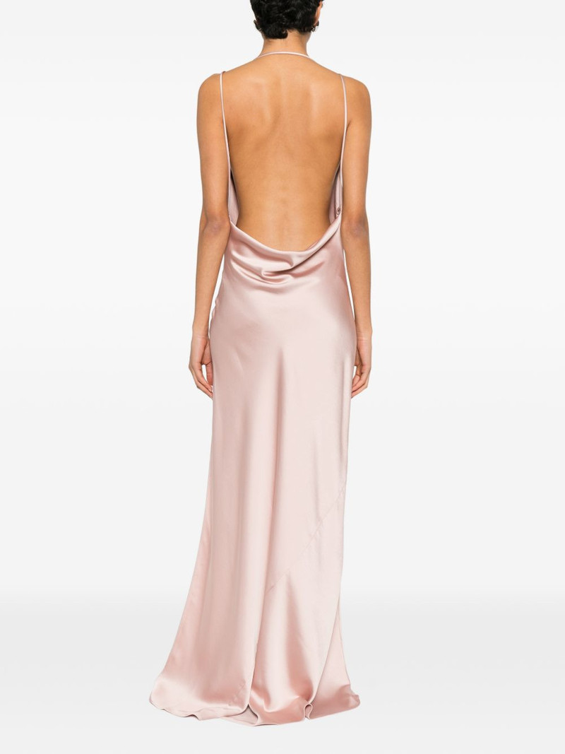 Vera cowl-neck side-slit maxi dress 4