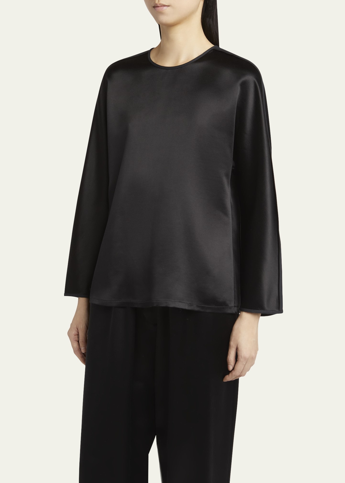 Silk Blouse with Tonal Piping - 4