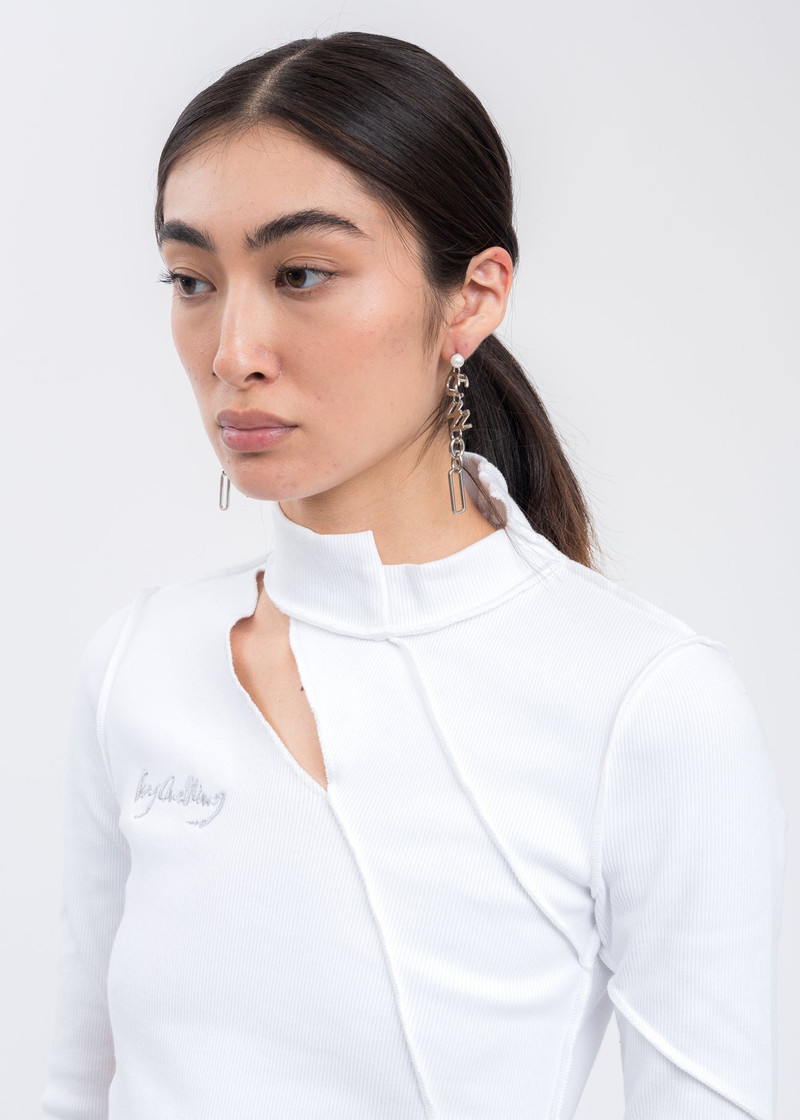 Silver FCW Logo Earring 3