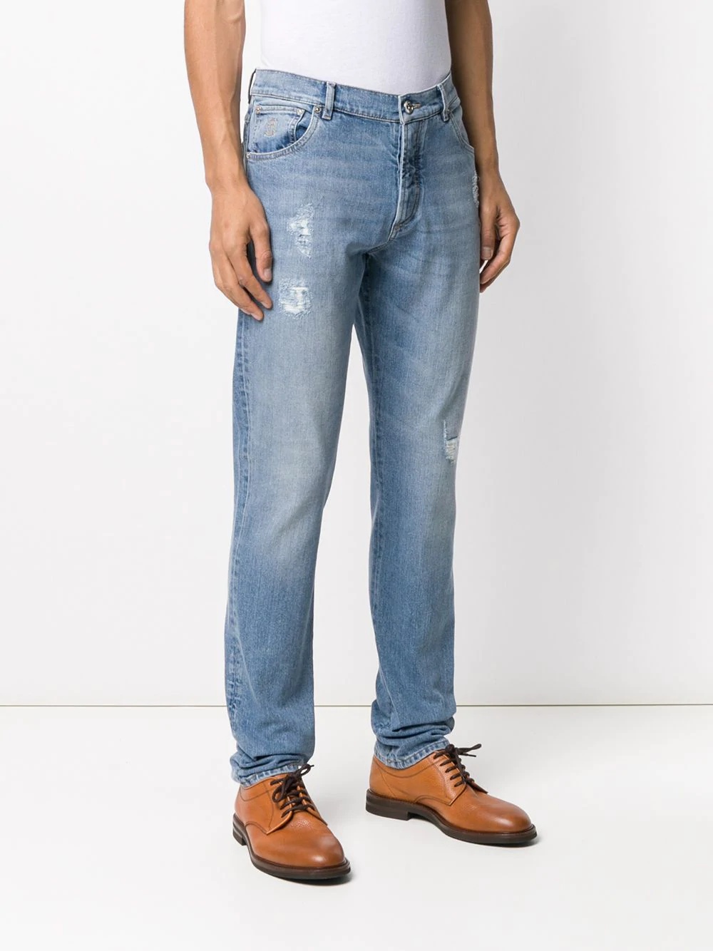 mid-rise straight jeans - 3