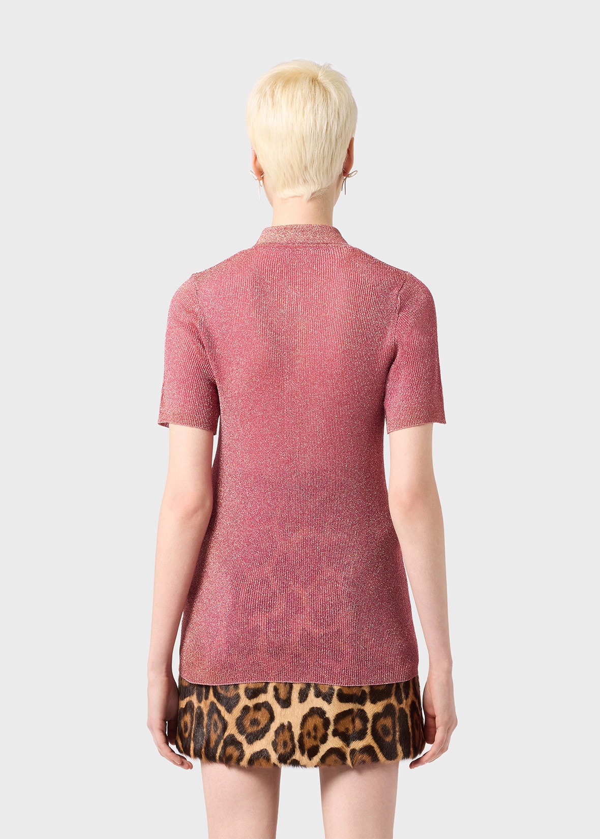 POLO SHIRT IN KNITTED LUREX - 4