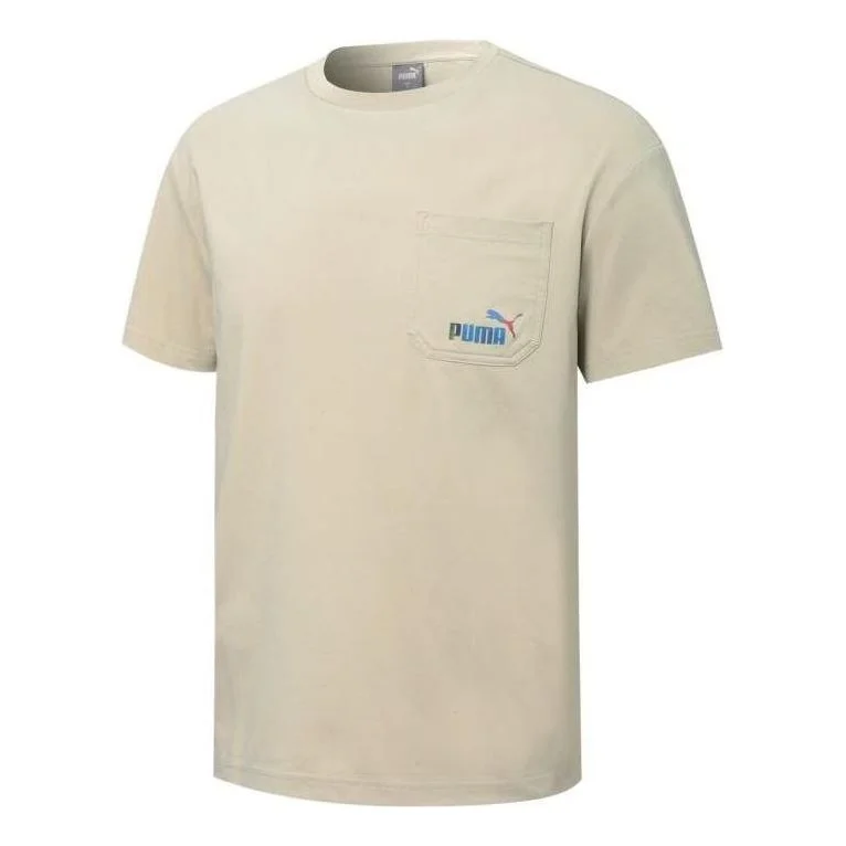 PUMA Skb Pocket Logo Tee 'Tan' 671962-64 - 1