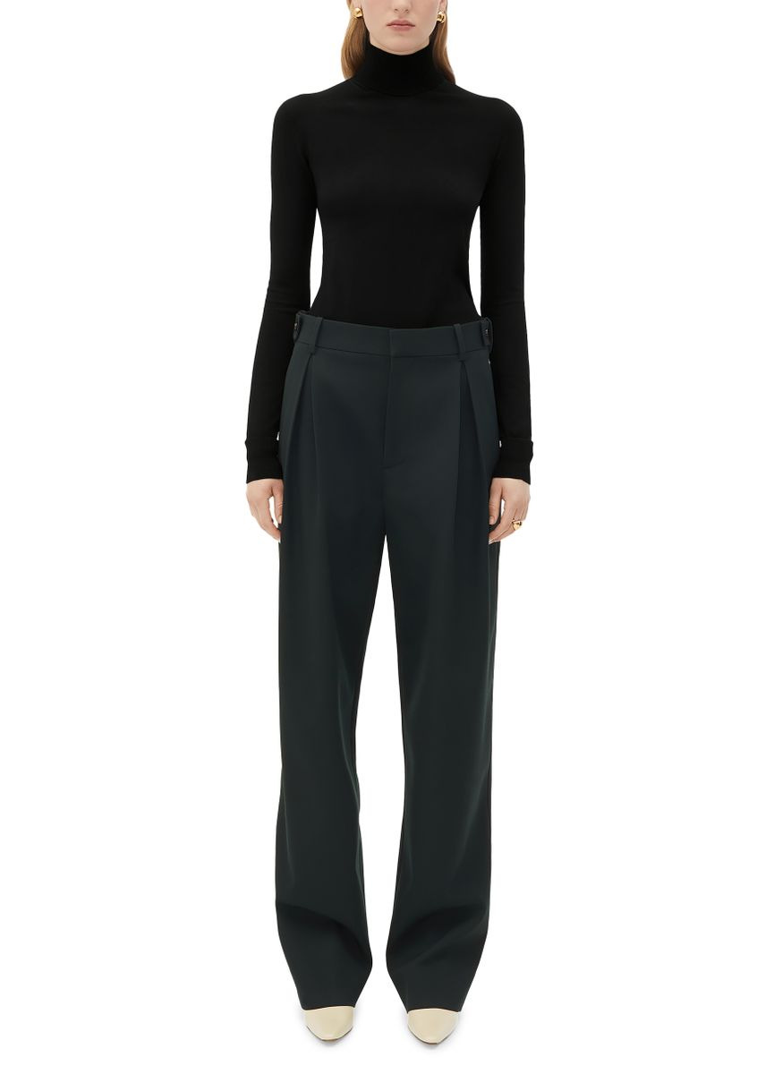 Straight-leg wool pants - 2