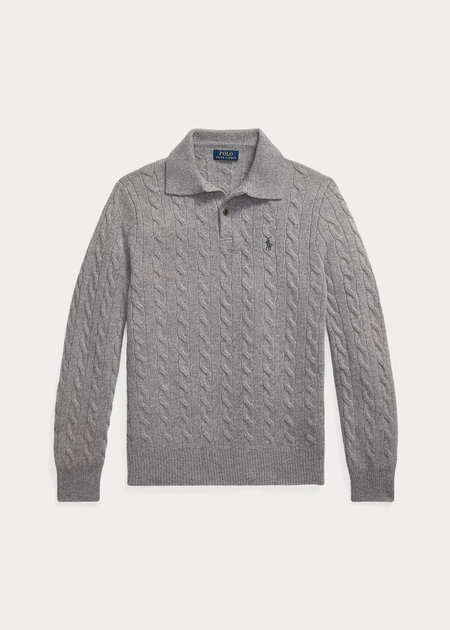 Cable-Knit Wool-Cashmere Sweater - 1