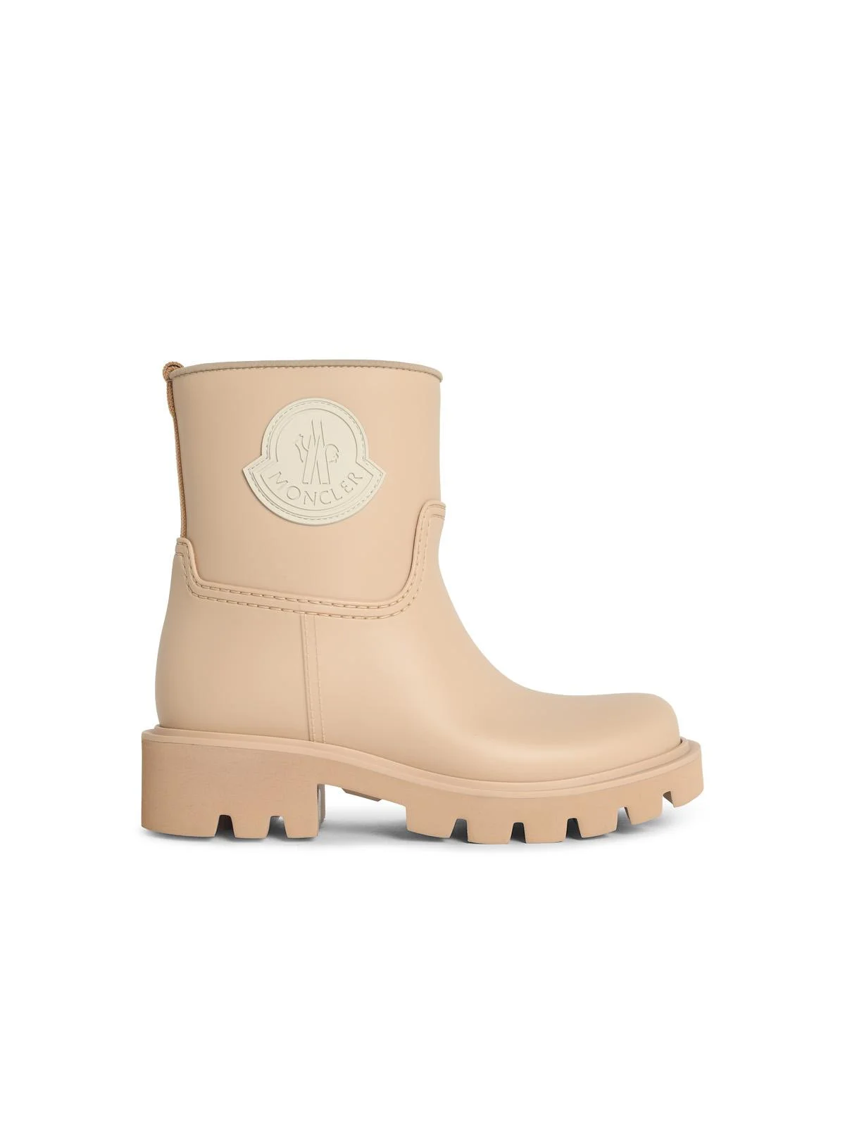 Moncler 'Kickstream' Beige Sand Pvc Rain Boots Women - 1