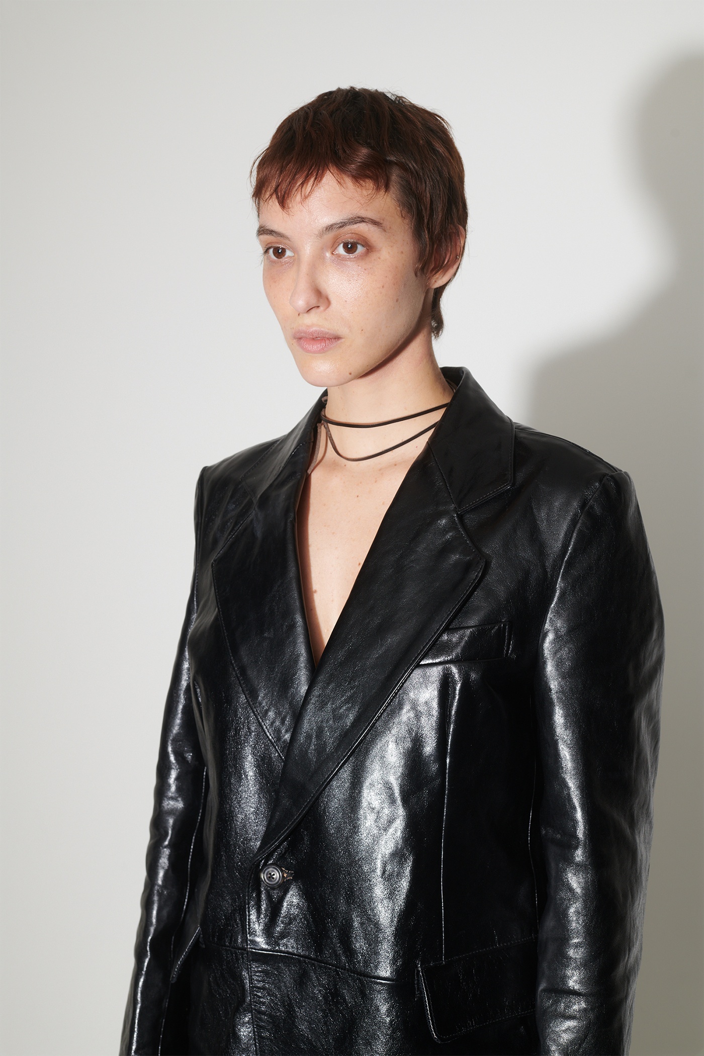 Stingray Coat True Dye Black Leather - 3