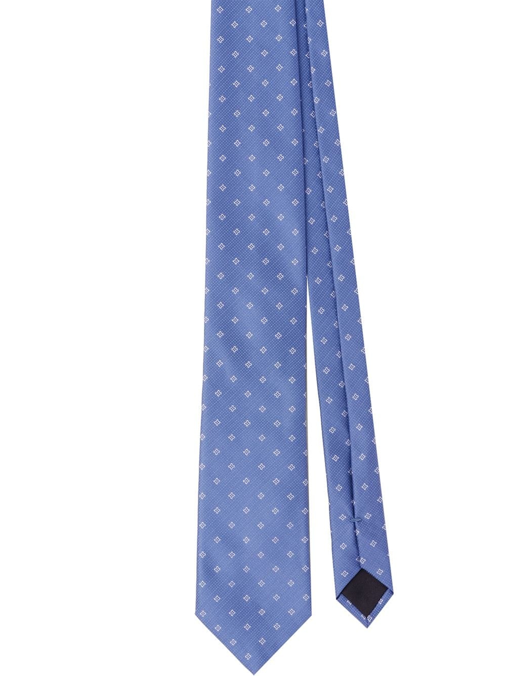 geometric print tie - 1