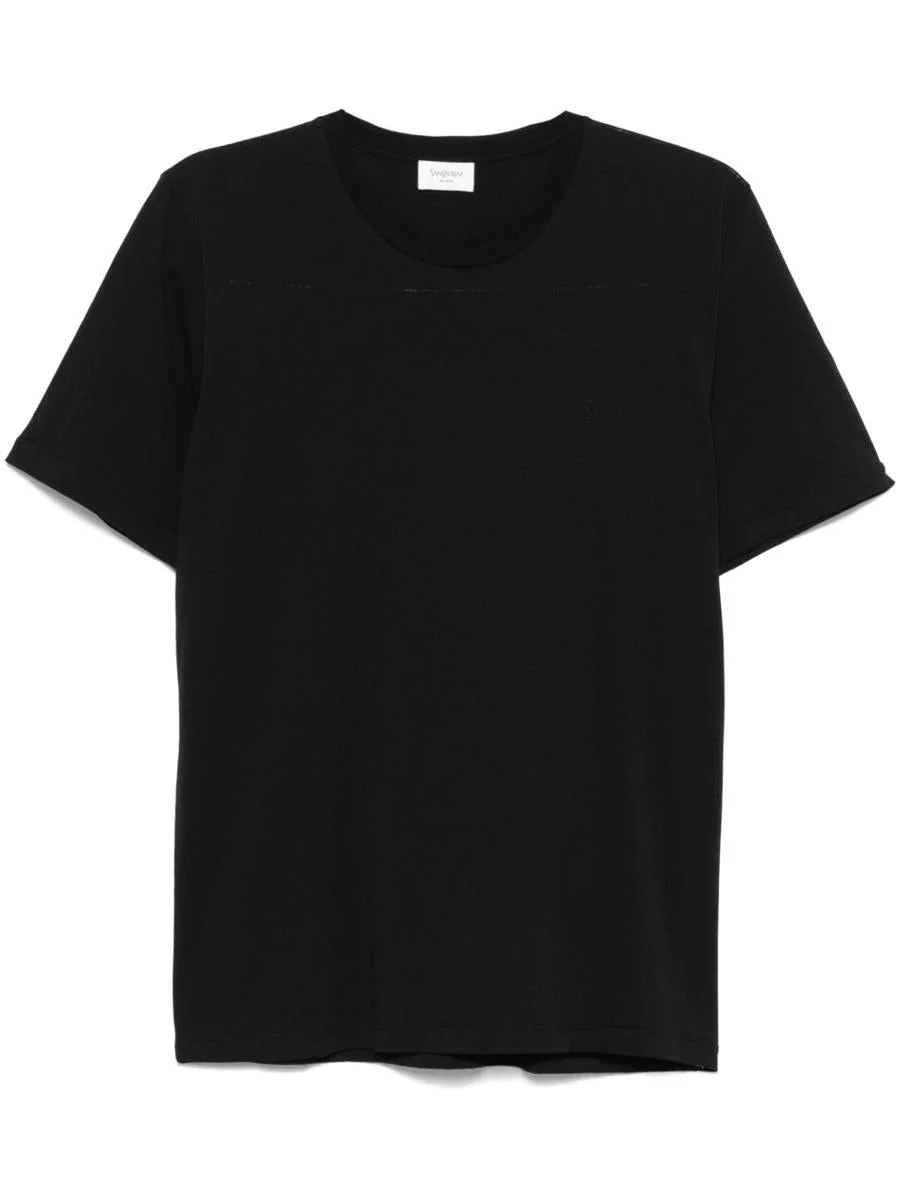 Saint Laurent Logo Cotton T-Shirt - 1