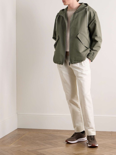 Loro Piana Ako Cotton and Silk-Blend Twill Hooded Parka outlook