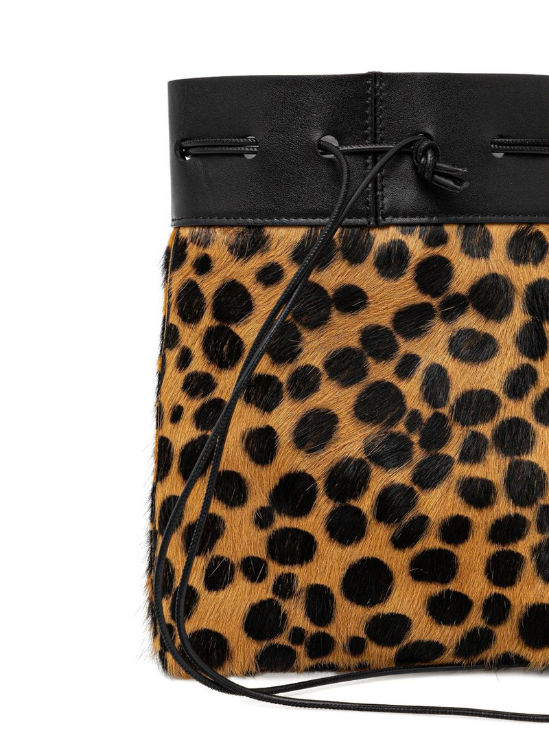 animal-print drawstring bucket bag 4