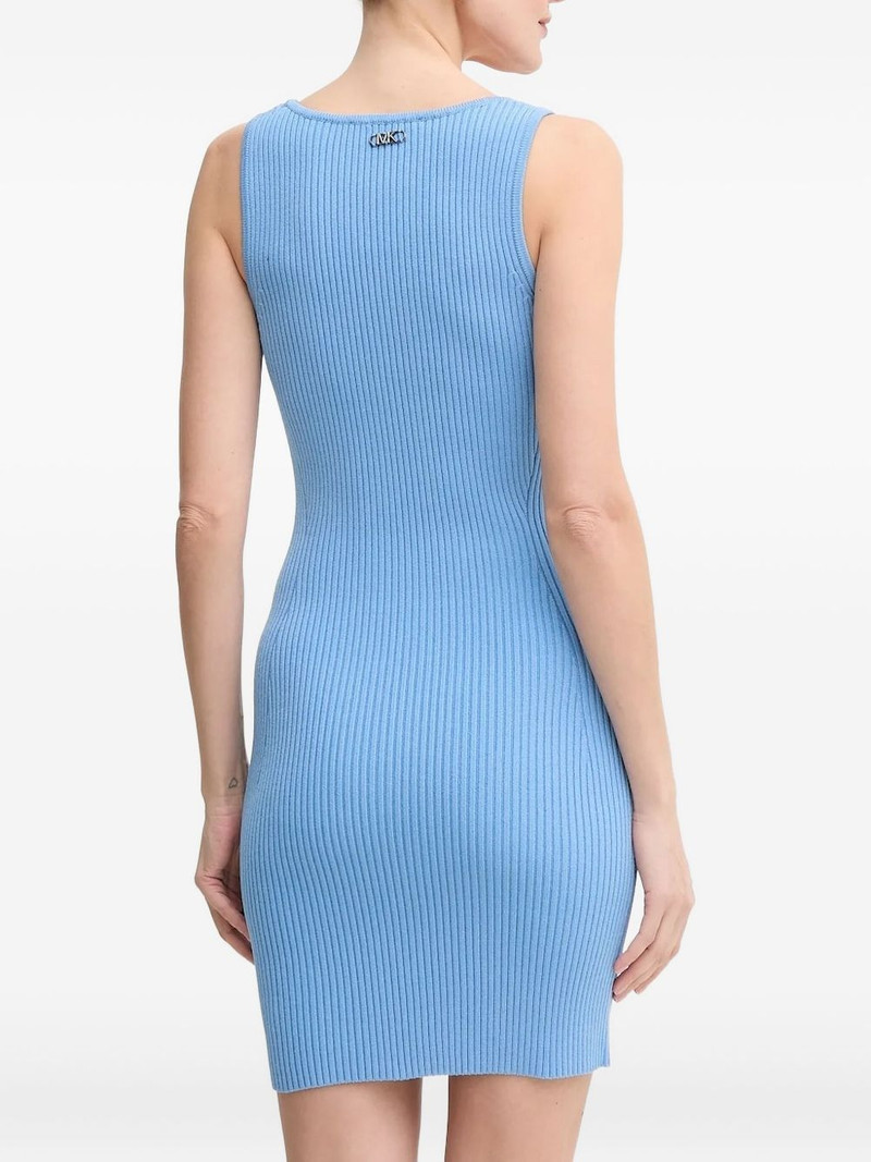 MICHAEL KORS ribbed scoop-neck mini dress outlook