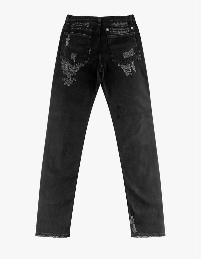 Givenchy Givenchy Black Destroyed Denim Slim Jeans outlook