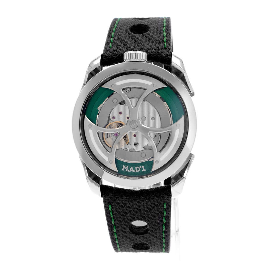 Mb&F - Pre-owned MB&F Mad Editions Automatic Green Dial Men's Watch M.A.D.1 Green - 3