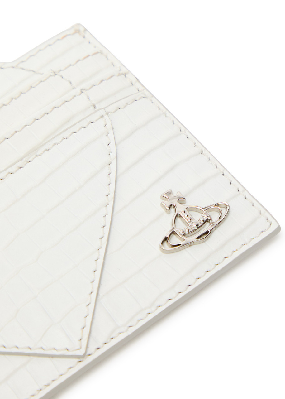 Vivienne Westwood Heart Crocodile-effect Leather Card Holder - 3