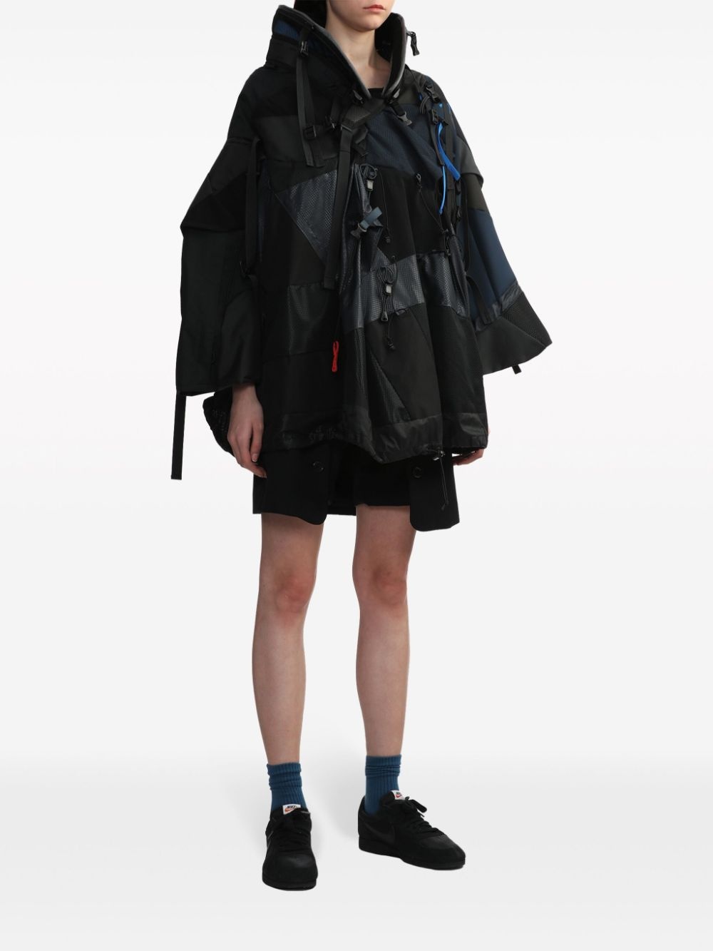 panelled utility cape - 2