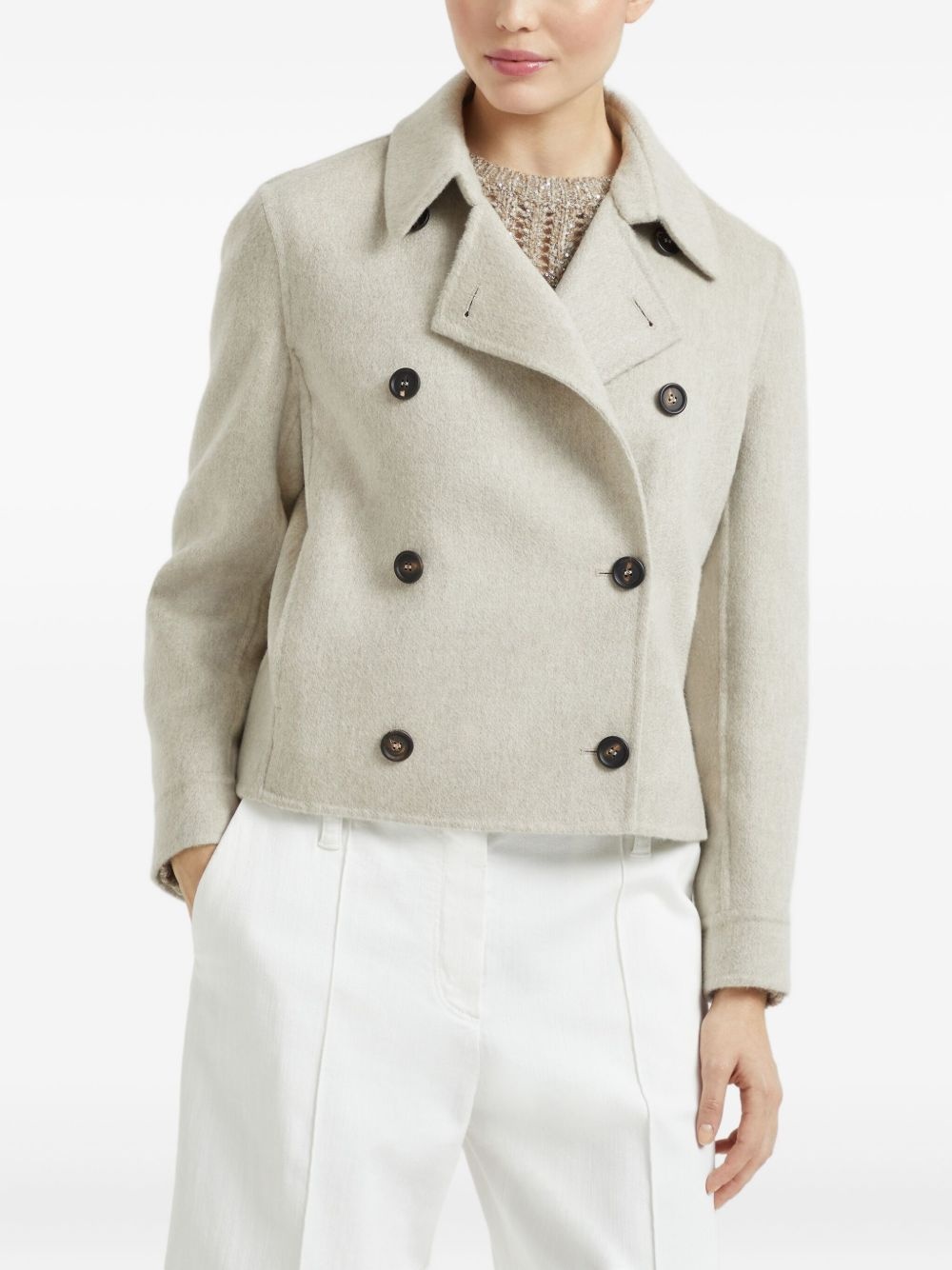 brushed-finish jacket - 3