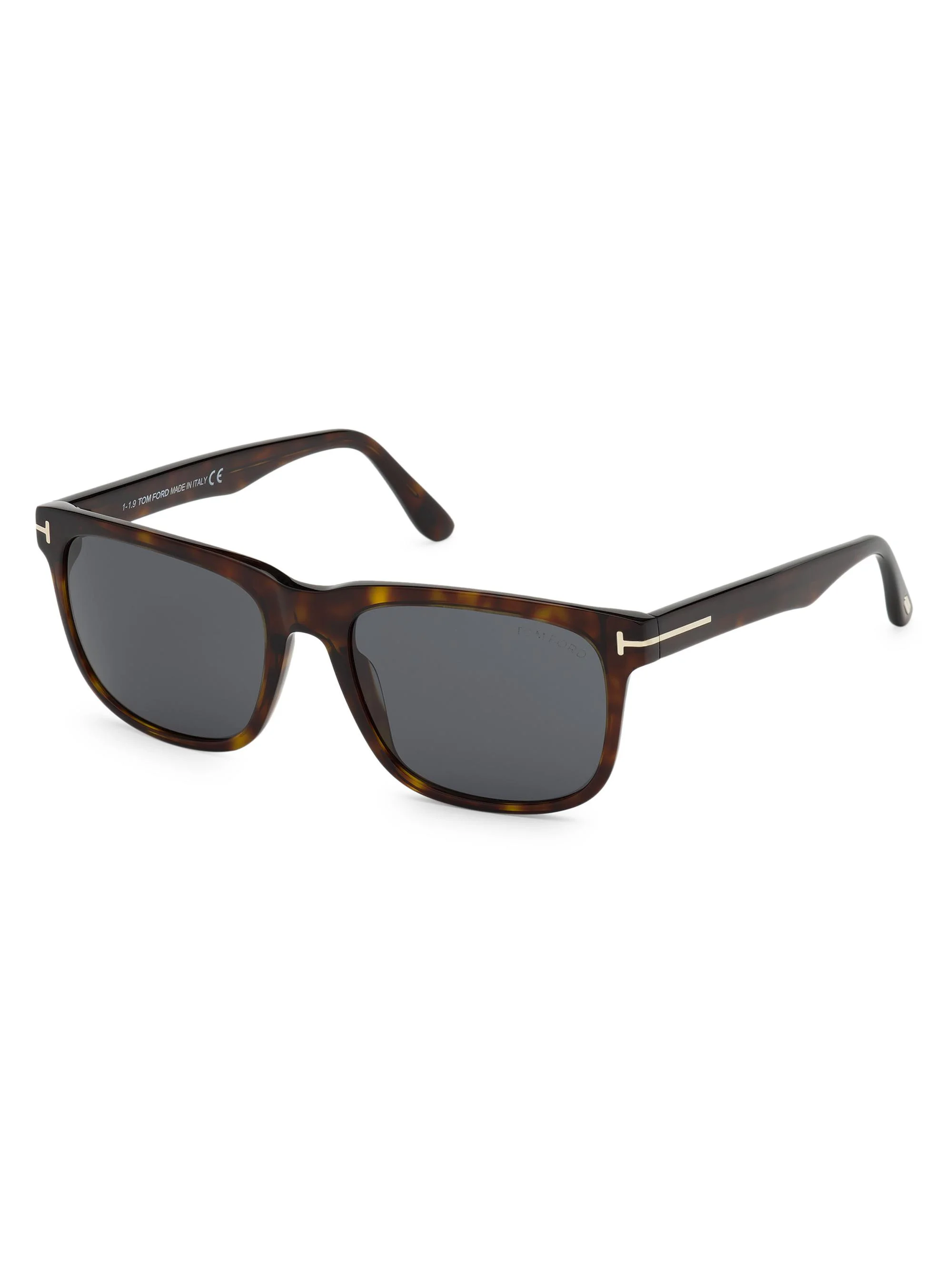 Men's 56MM Plastic Square Sunglasses - Dark Havana - 1