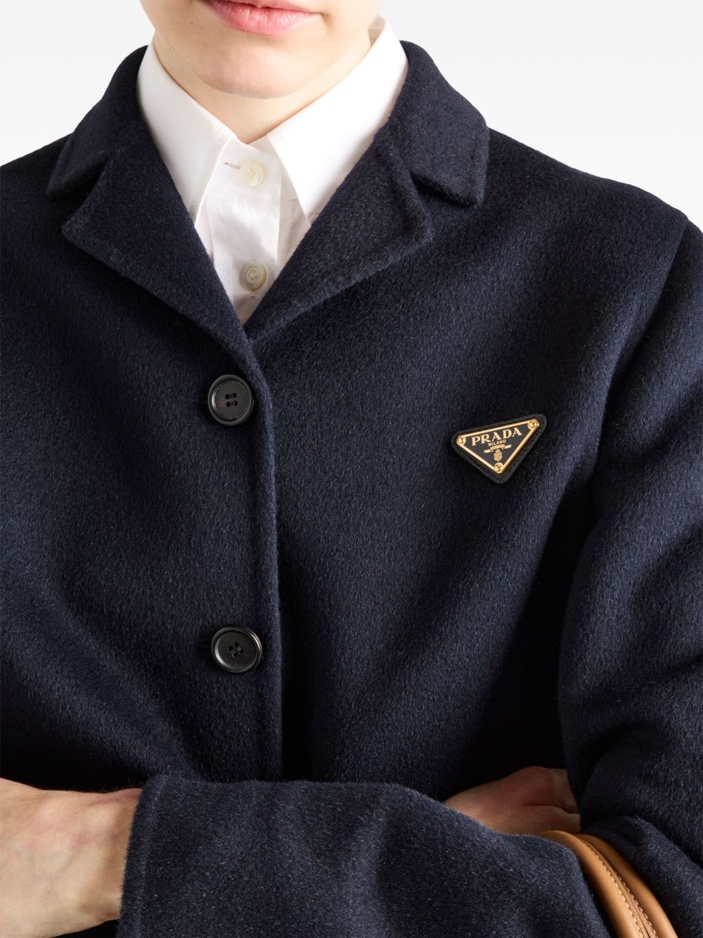 embroidered single-breasted jacket - 5