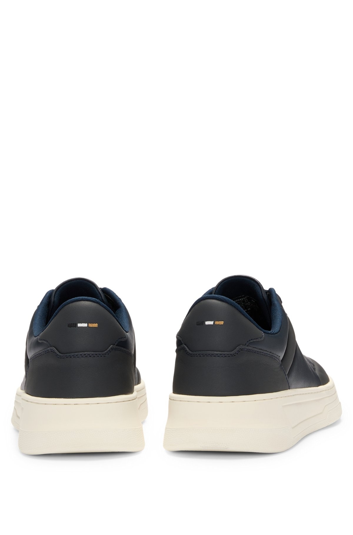 BASKETBALL-STYLE TRAINERS IN TWO-TONE LEATHER - 5