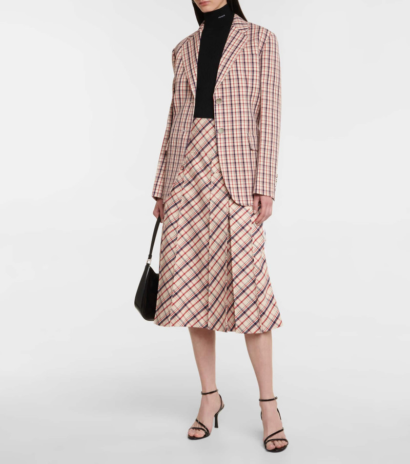 Prada Checked wool blazer outlook