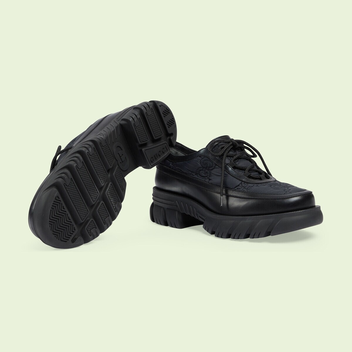 Men's GG nylon lace-up shoe - 5